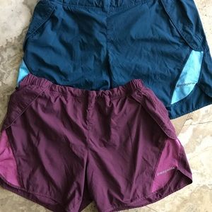 Patagonia 2 large running shorts adjustable waist
